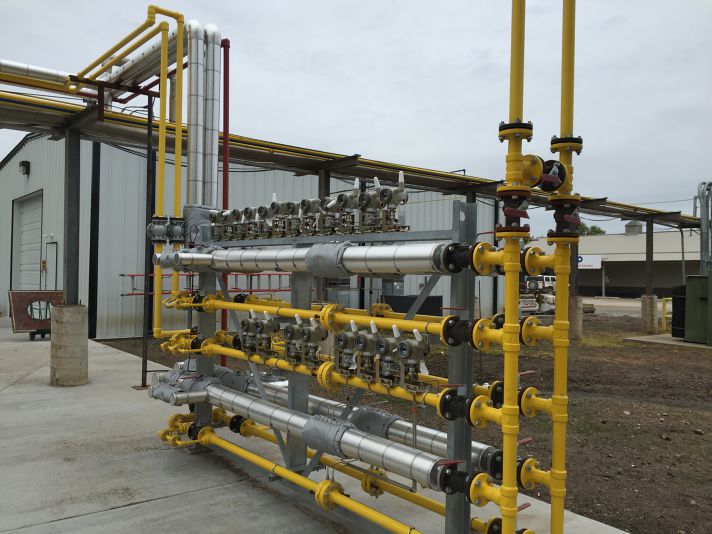 Stellar equipment set and assembled at a plant site for skid assembly — documented project 1