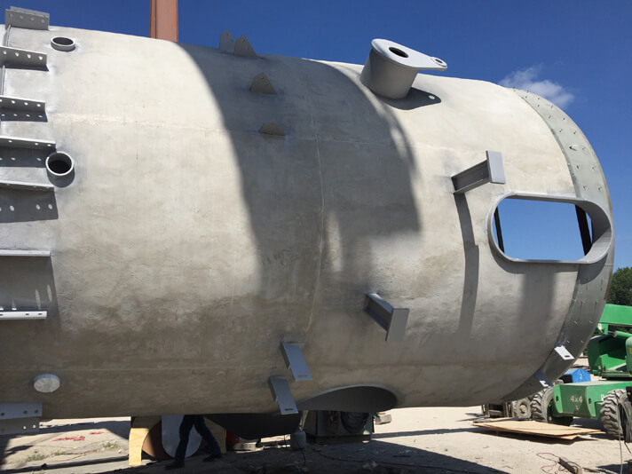 Stellar fireproofing applied to structural steel at a plant site — documented project 3