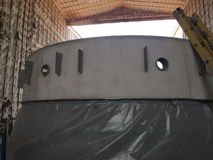 Stellar fireproofing applied to structural steel at a plant site — documented project 5