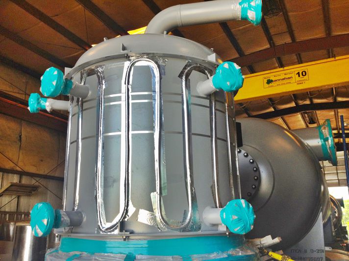 Stellar heat tracing installed on process piping at a plant site for freeze protection — documented project 5