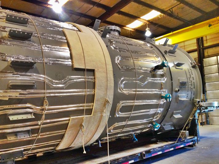 Stellar heat tracing installed on process piping at a plant site for process temperature control — documented project 2