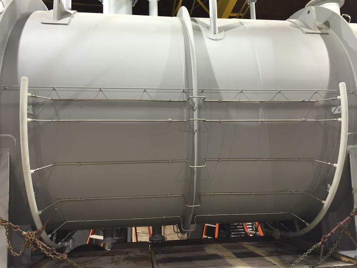 Stellar heat tracing installed on process piping at a plant site for steam tracing — documented project 2