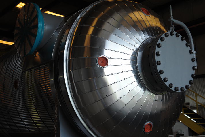 Stellar insulation installed on process equipment at a plant site for condensation control — documented project 2