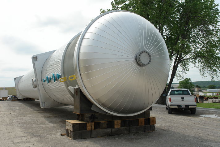 Stellar insulation installed on process equipment at a plant site for condensation control — documented project 5