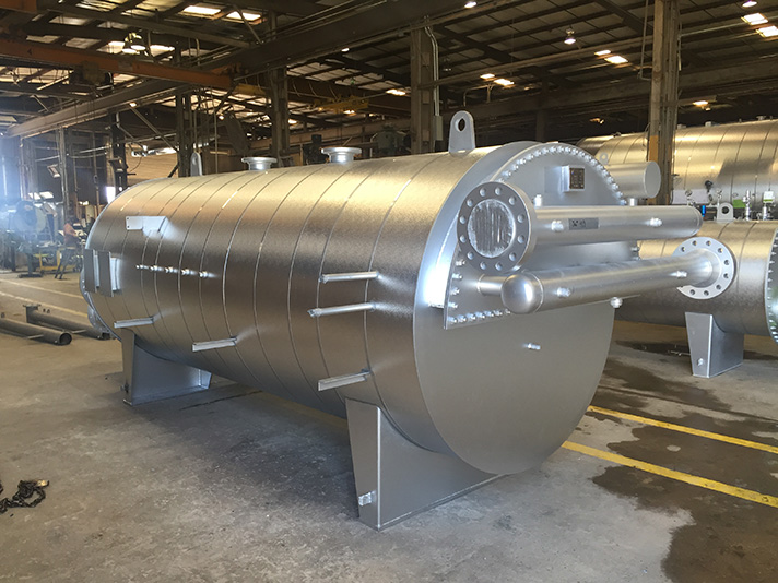 Stellar insulation installed on process equipment at a plant site for condensation control — documented project 6