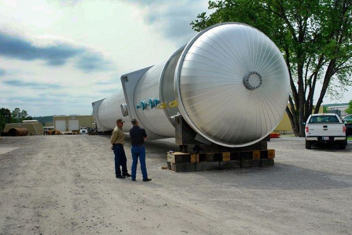 Stellar insulation installed on process equipment at a plant site for condensation control — documented project 11