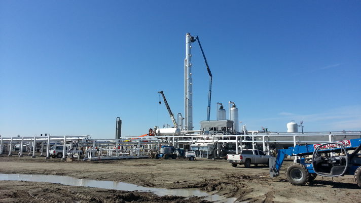 Stellar insulation installed on process equipment at a plant site for cryogenic insulation — documented project 1