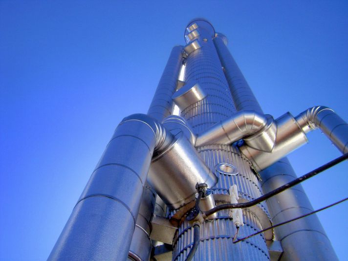 Stellar insulation installed on process equipment at a plant site for cryogenic insulation — documented project 10