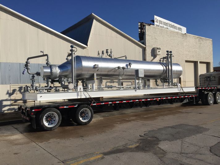Stellar insulation installed on process equipment at a plant site for heat conservation — documented project 7