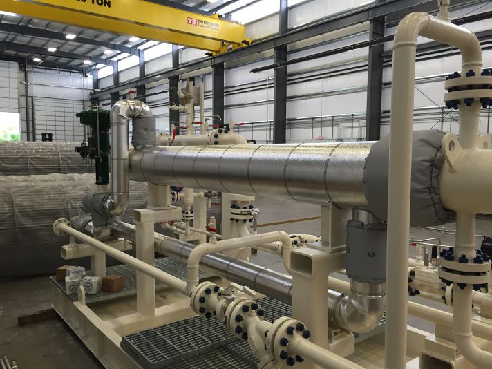 Stellar insulation installed on process equipment at a plant site for process temperature control — documented project 5