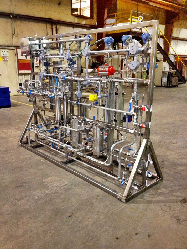 Stellar process tubing installed at a plant site — documented project 1