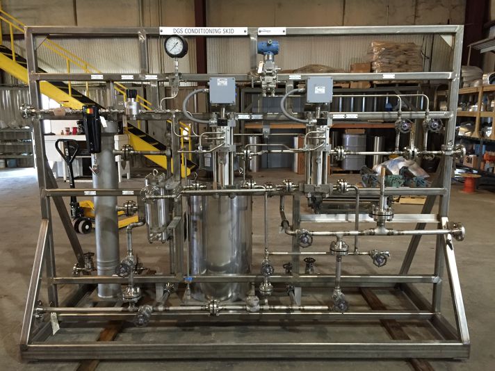 Stellar process tubing installed at a plant site — documented project 3