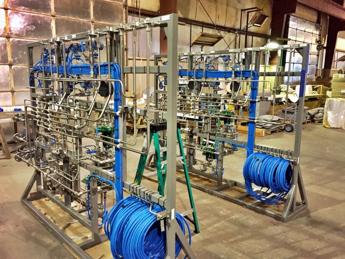 Stellar process tubing installed at a plant site — documented project 5