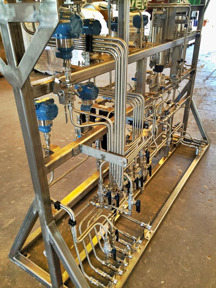 Stellar process tubing installed at a plant site — documented project 9