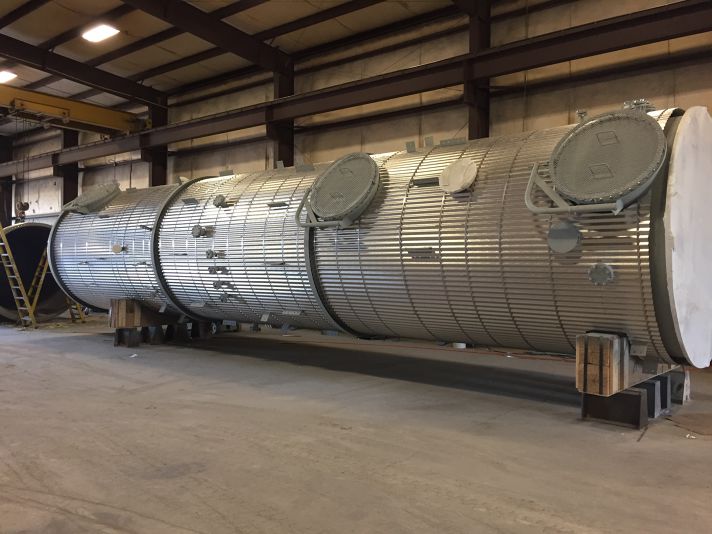 Stellar weather protection installed over insulated equipment at a plant site — documented project 1