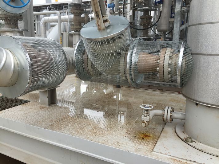 Stellar removable insulation covers fitted to valves and fittings at a plant site for expanded metal — documented project 1