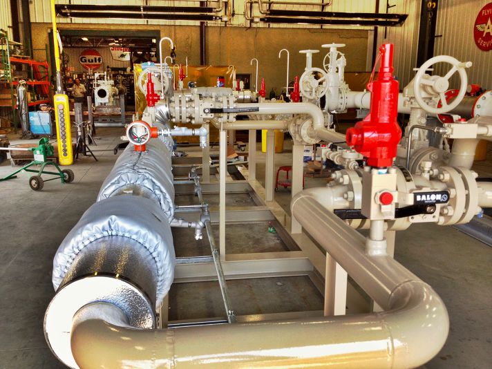 Stellar removable insulation covers fitted to valves and fittings at a plant site for flow assurance — documented project 3