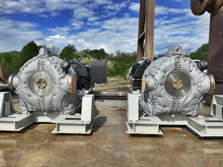Stellar removable insulation covers fitted to valves and fittings at a plant site for freeze protection — documented project 2
