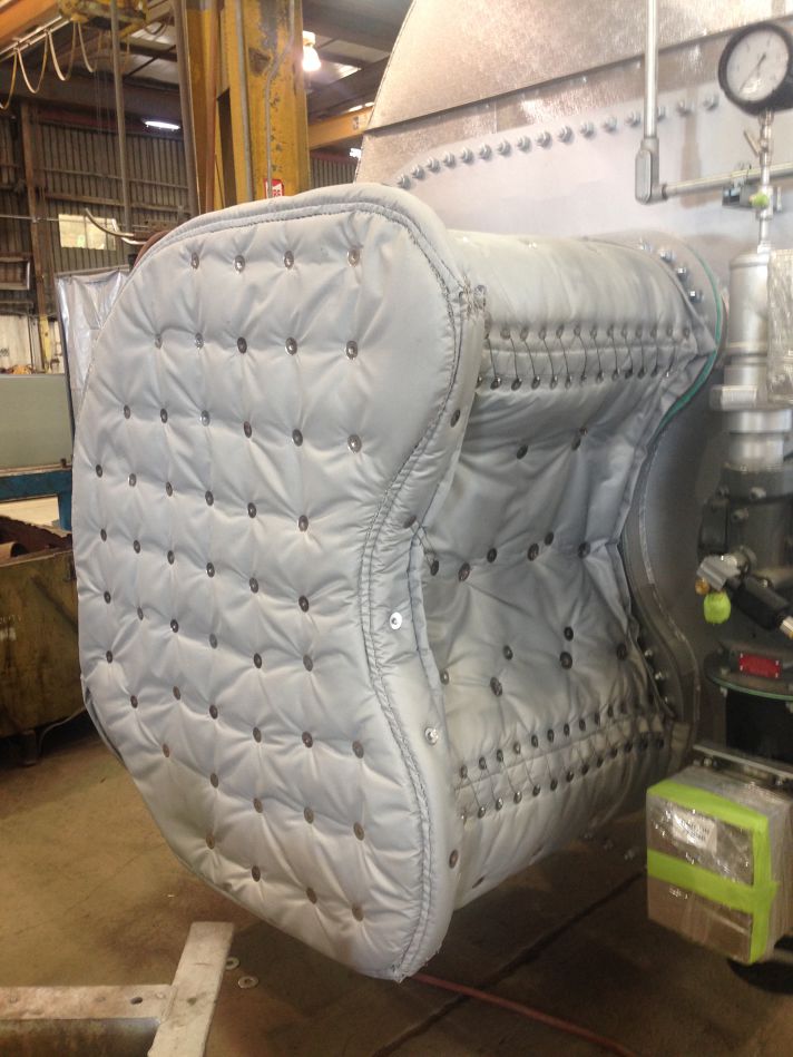 Stellar removable insulation covers fitted to valves and fittings at a plant site for personnel protection — documented project 1