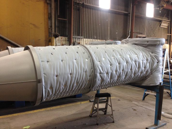 Stellar removable insulation covers fitted to valves and fittings at a plant site for personnel protection — documented project 4