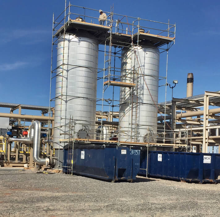 Stellar scaffolding erected for access to plant equipment — documented project 2