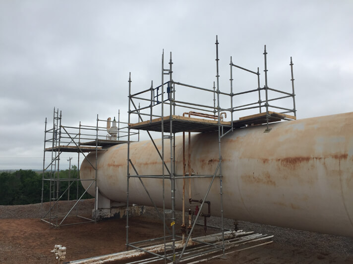 Stellar scaffolding erected for access to plant equipment — documented project 4