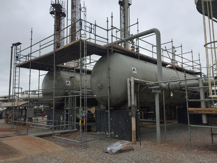 Stellar scaffolding erected for access to plant equipment — documented project 5