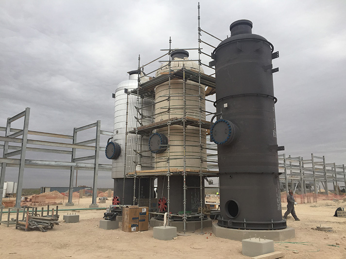 Stellar scaffolding erected for access to plant equipment — documented project 9