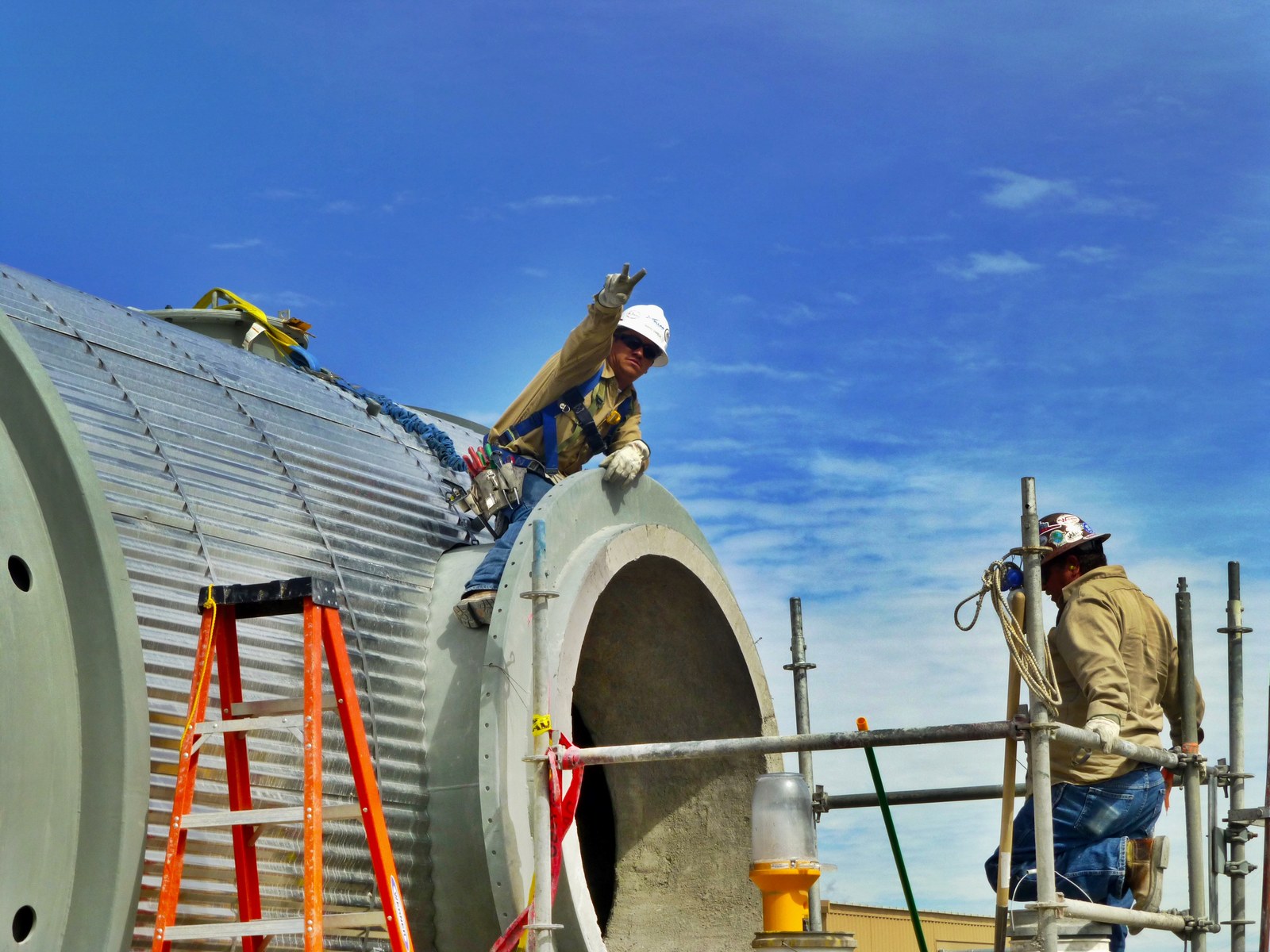 Refractory work by Stellar crews at a plant site