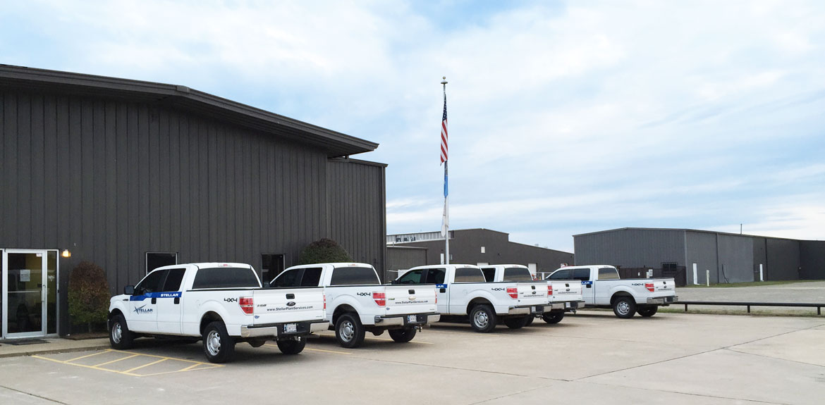 Stellar Plant Services facility and fleet